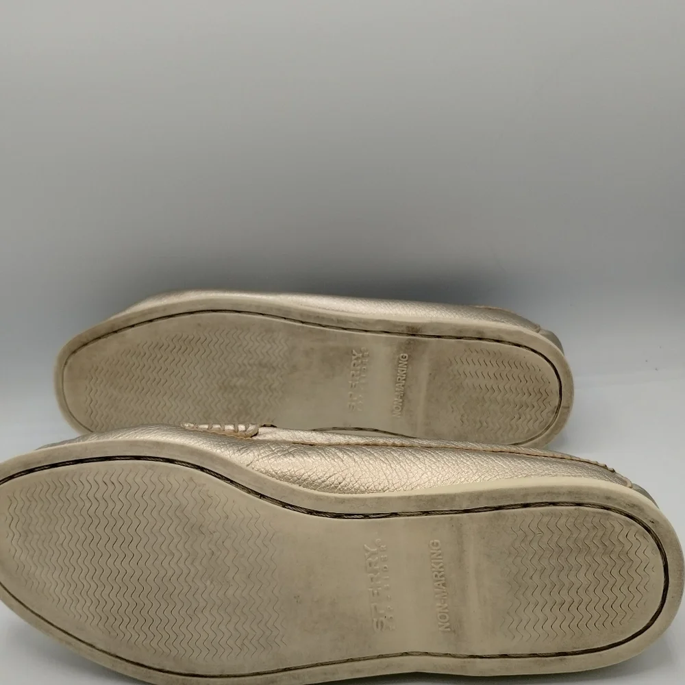 Sperry Top Sider platinum color penny loafers, size 10 M - Picture 7 of 9